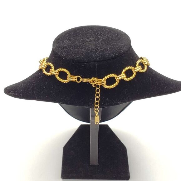 100% Auth Louis Vuitton Lock & Key with Gold Plated Gold Chain Necklace - Picture 2 of 7